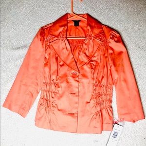 Sunny Taylor Coral/Orange Jacket: PL (NWT)